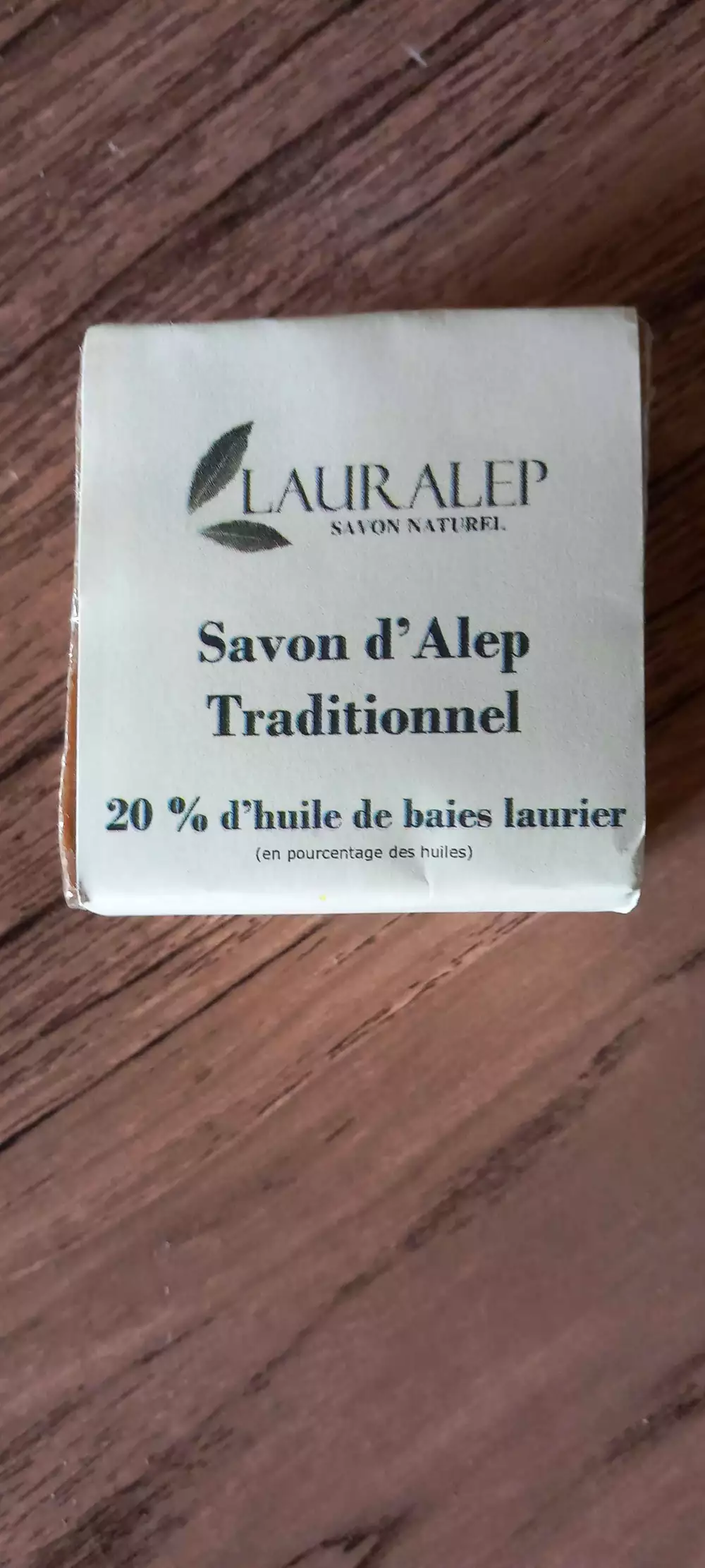 LAURALEP - Savon d'Alep traditionnel 20% d'huile de baies laurier