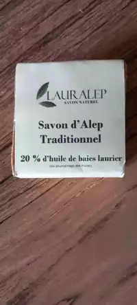 LAURALEP - Savon d'Alep traditionnel 20% d'huile de baies laurier