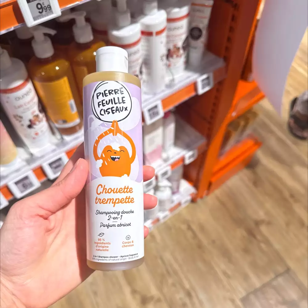 PIERRE FEUILLE CISEAUX - Chouette trempette - Shampooing douche 2-en-1