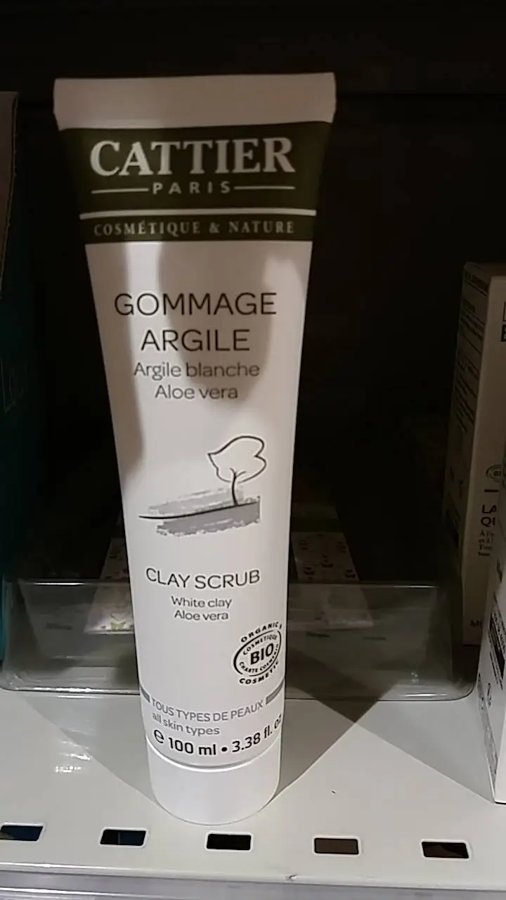 CATTIER - Cosmétique & nature gommage argile blanche aloé vera