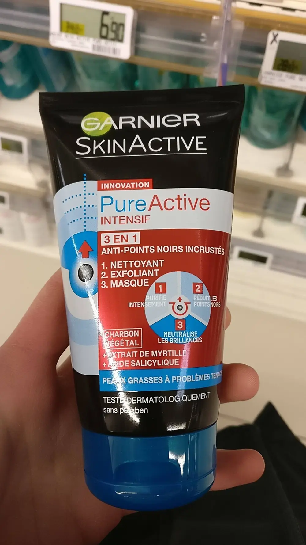 GARNIER - Pure active intensif - anti-points noirs incrustés