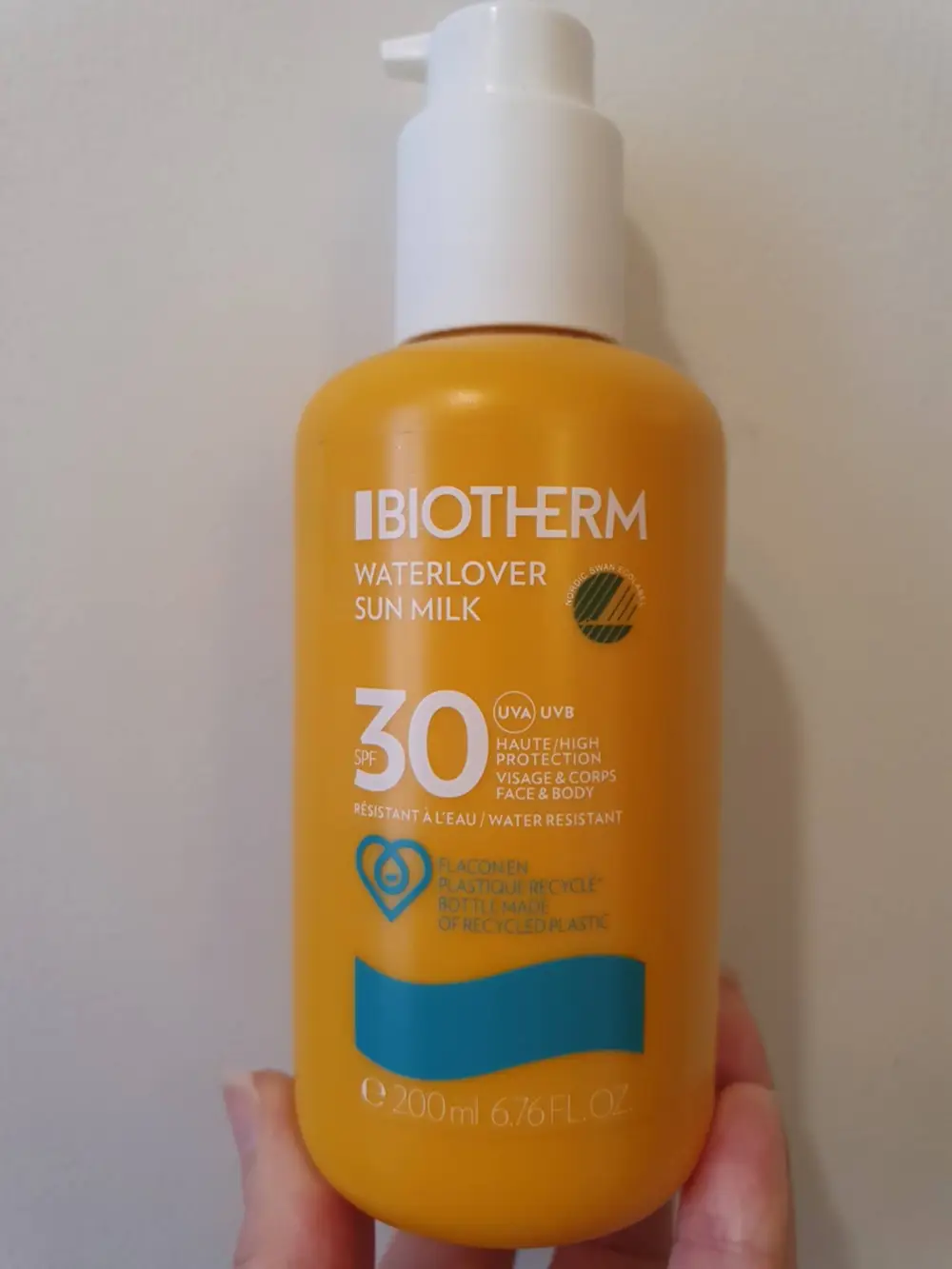 BIOTHERM - Waterlover sun milk SPF 30