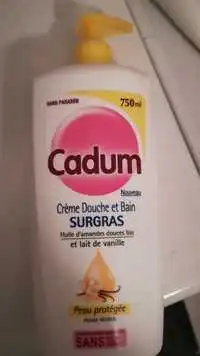 CADUM - Surgras - crème douche et bain