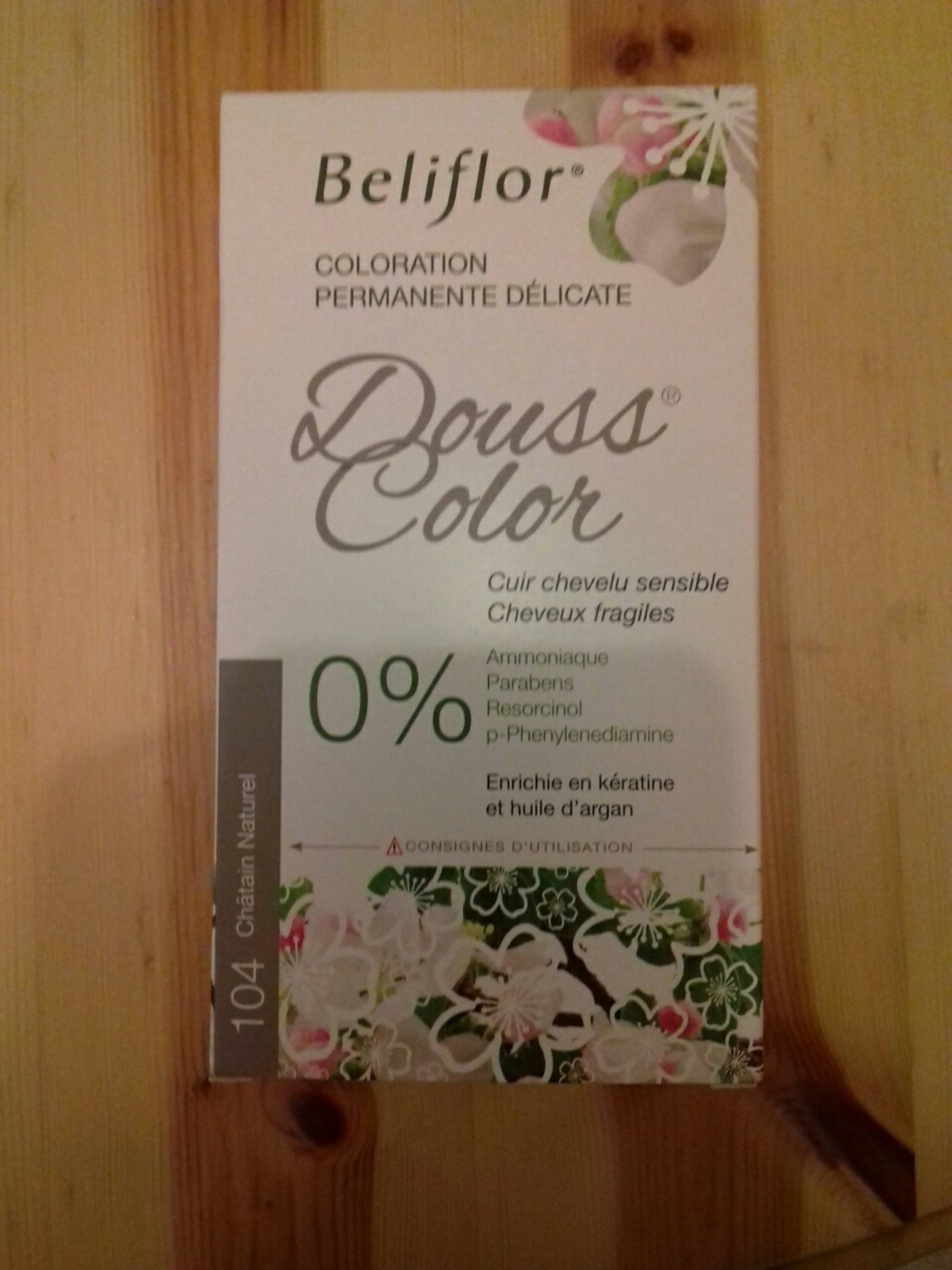BELIFLOR - Douss color - Coloration permanente délicate 104 châtain naturel
