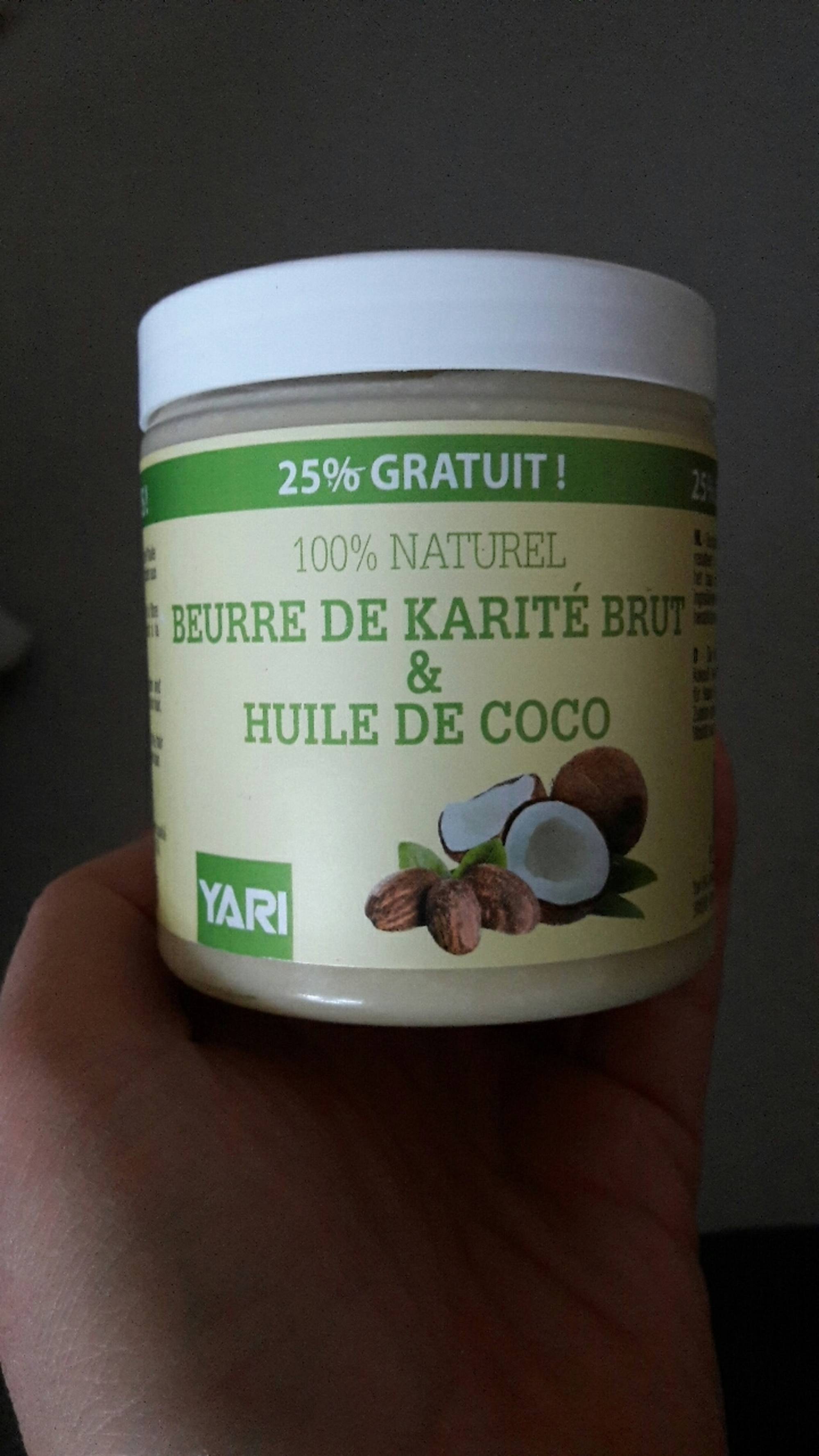 Composition YARI Beurre de karité brut & huile de coco - UFC-Que Choisir