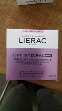 LIÉRAC - Lift intégral - Crème lift restructurante