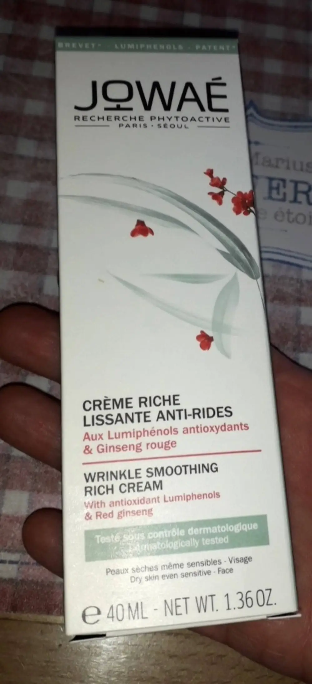 JOWAÉ - Crème riche lissante anti-rides