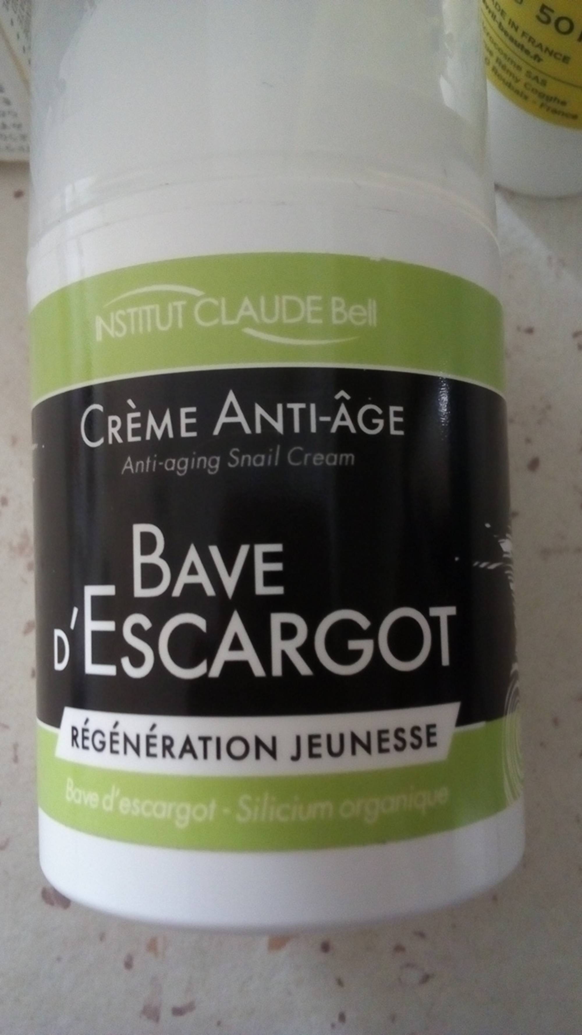 INSTITUT CLAUDE BELL - Bave d'escargot - Crème anti-âge