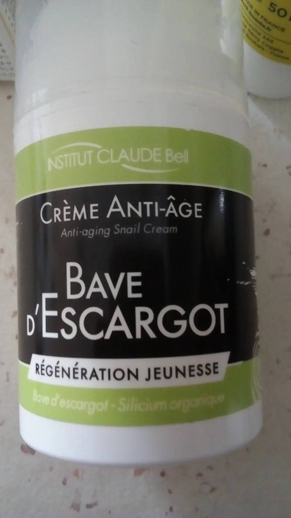 INSTITUT CLAUDE BELL - Bave d'escargot - Crème anti-âge