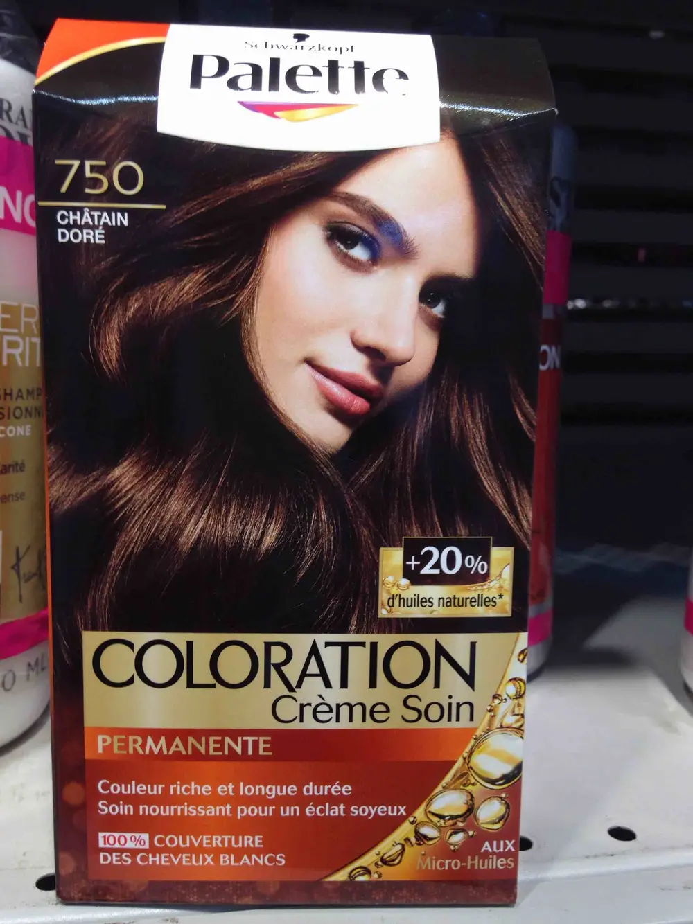 SCHWARZKOPF - Palette - Coloration crème soin 750 châtain doré