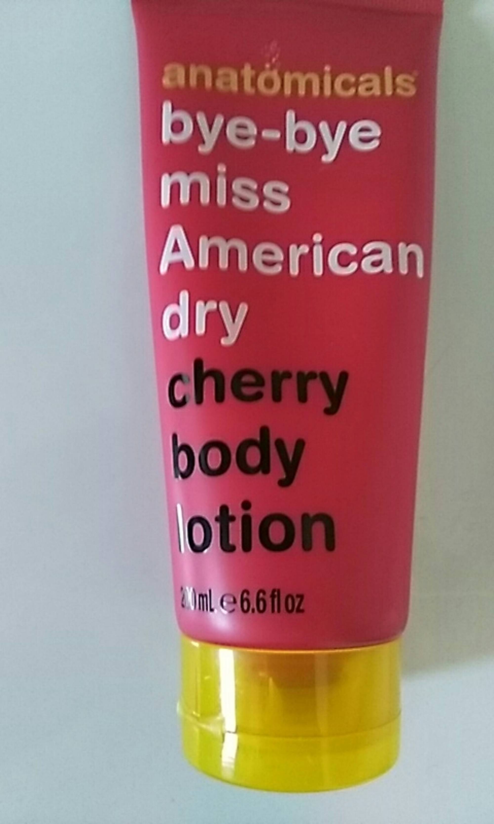 ANATOMICALS - Bye-bye mis american dry - Cherry body lotion