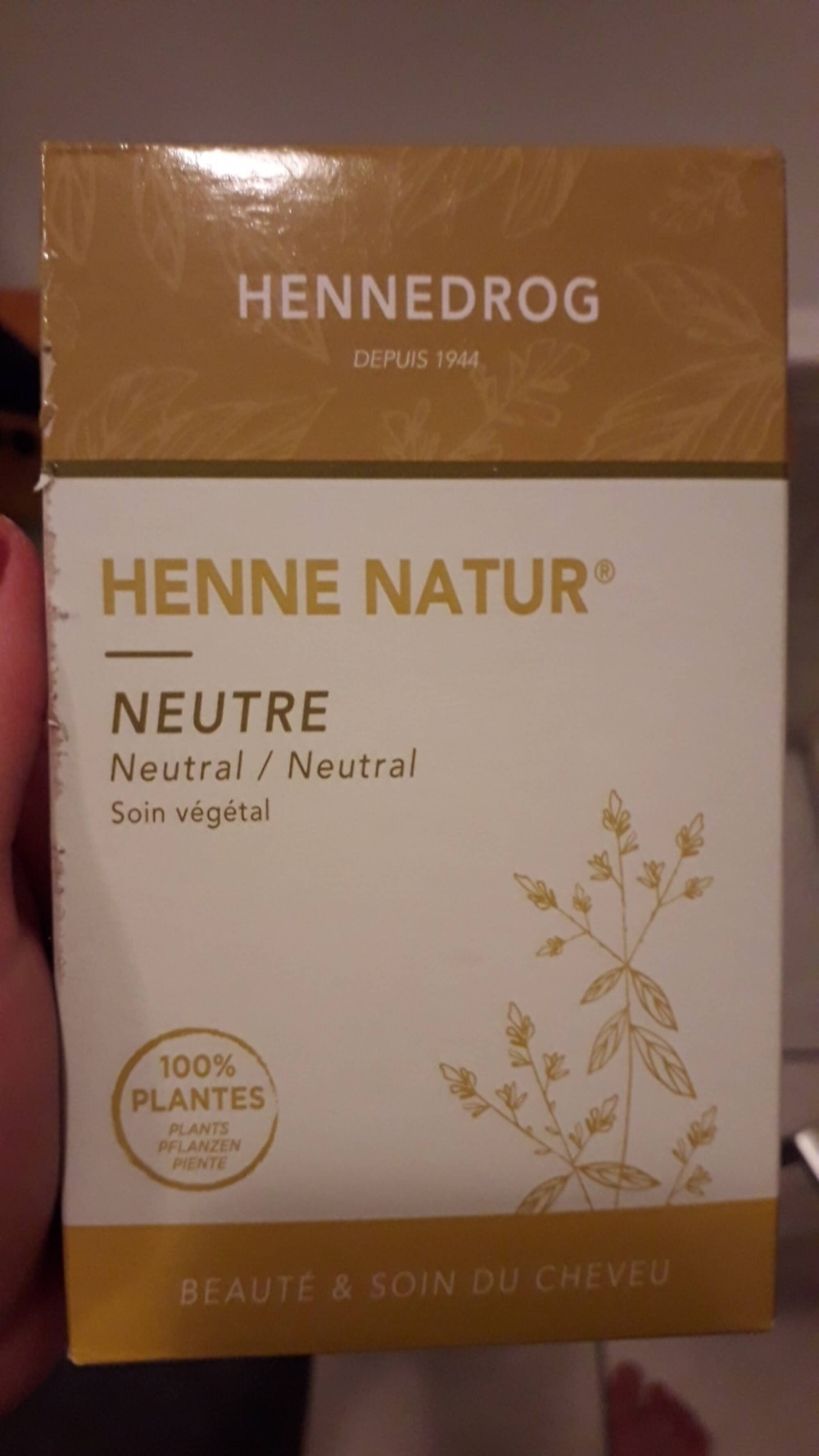 Henné neutre - non colorant - 90g - hennedrog - soin végétal 100% natu