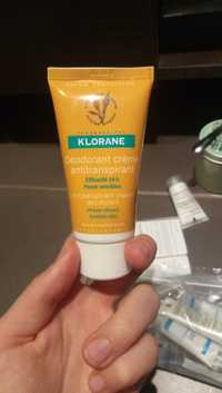 KLORANE - Déodorant crème antitranspirant 24h