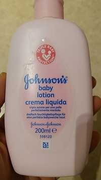 JOHNSON'S - Baby lotion crema liquida