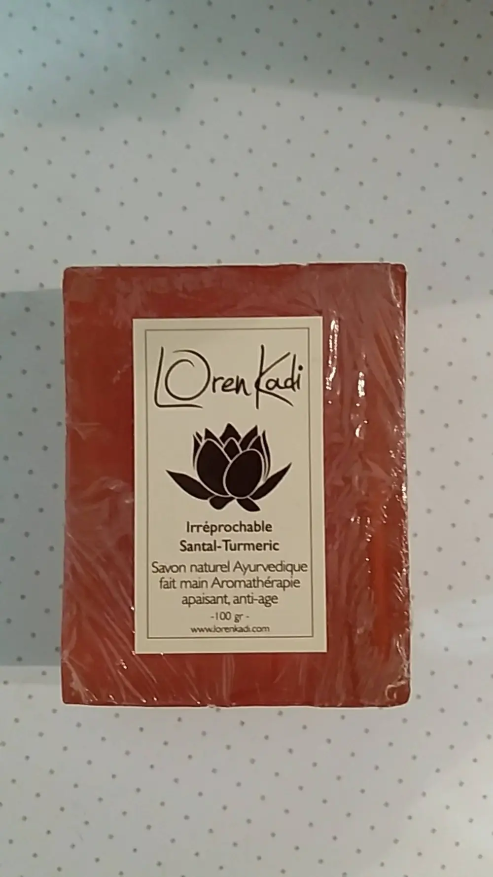 LOREN KADI - Irréprochable santal-tumeric - Savon naturel ayurvedique