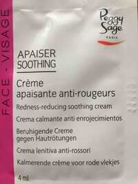 PEGGY SAGE - Apaiser - Crème apaisante anti-rougeurs
