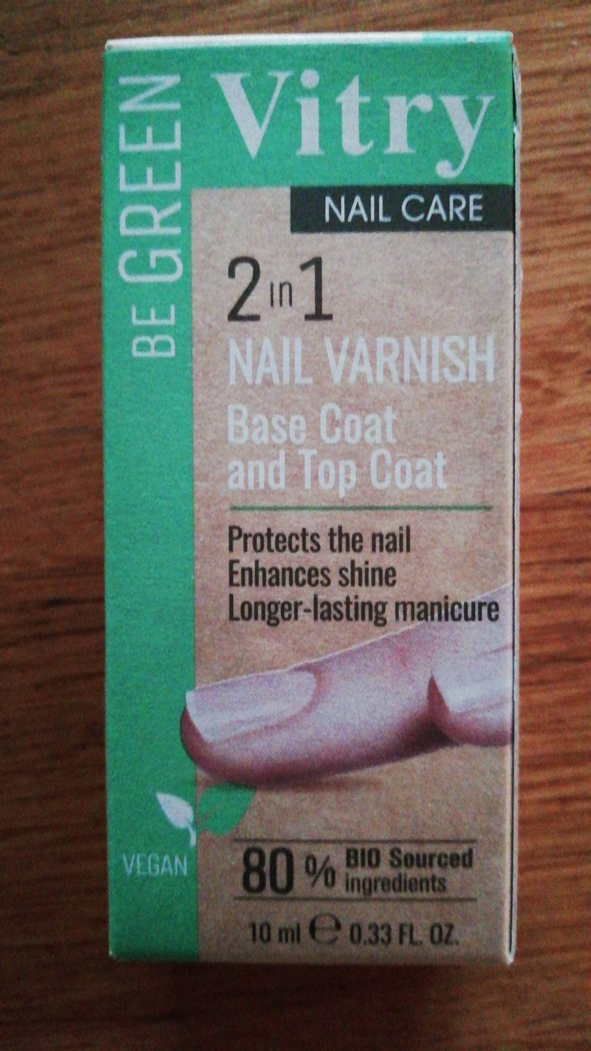 VITRY - 2 in 1 nail varnish base coat and top coat