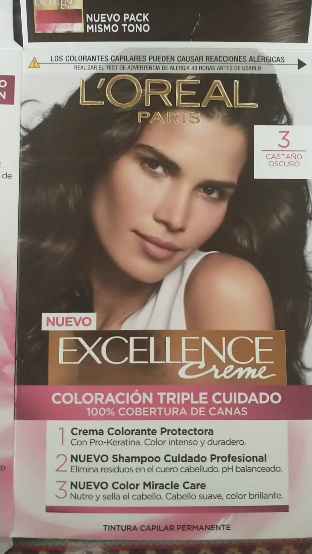 L'ORÉAL PARIS - Excellence crème - Coloración triple cuidado