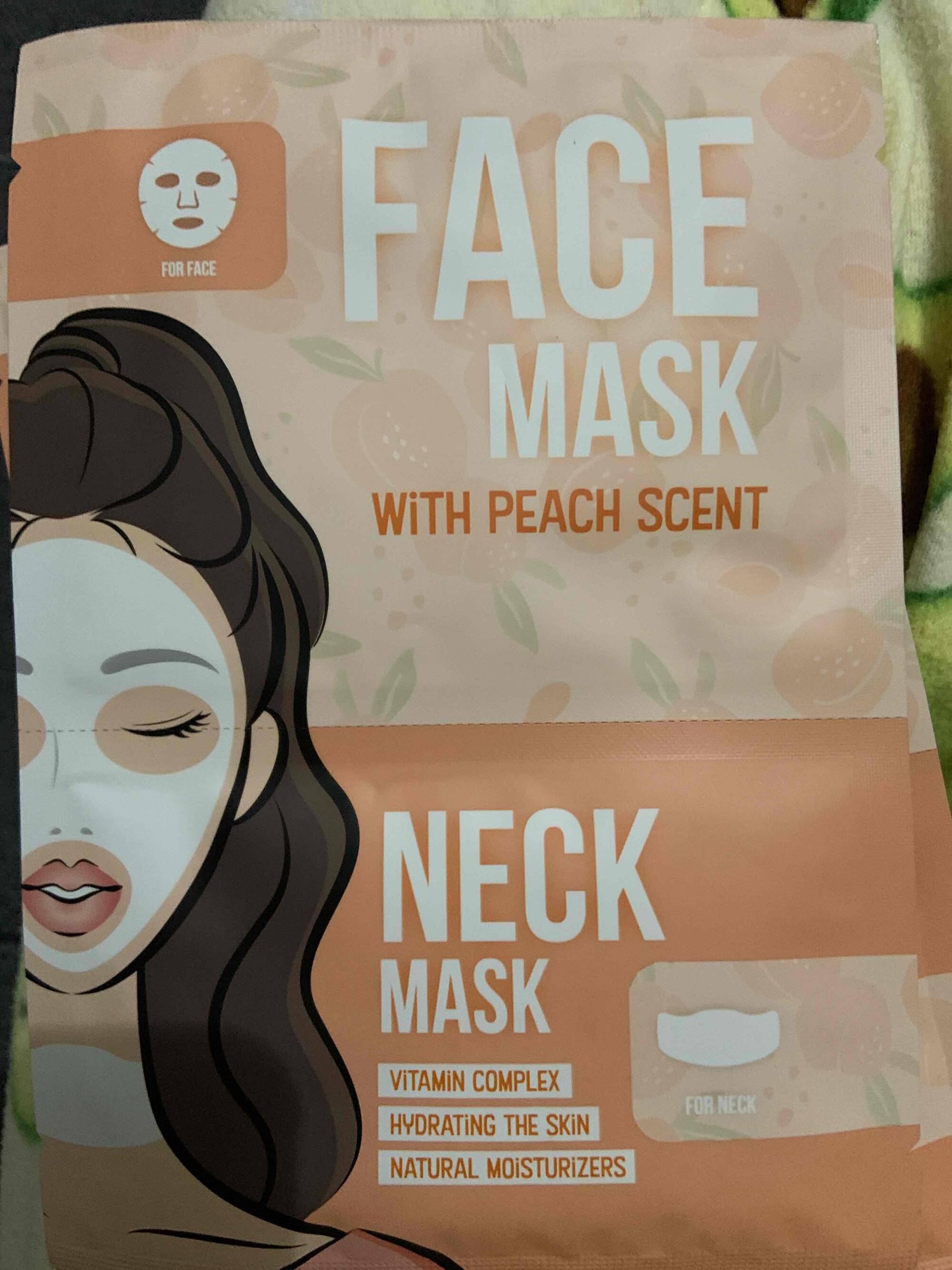 DAYES - Face and neck mask with peach scent