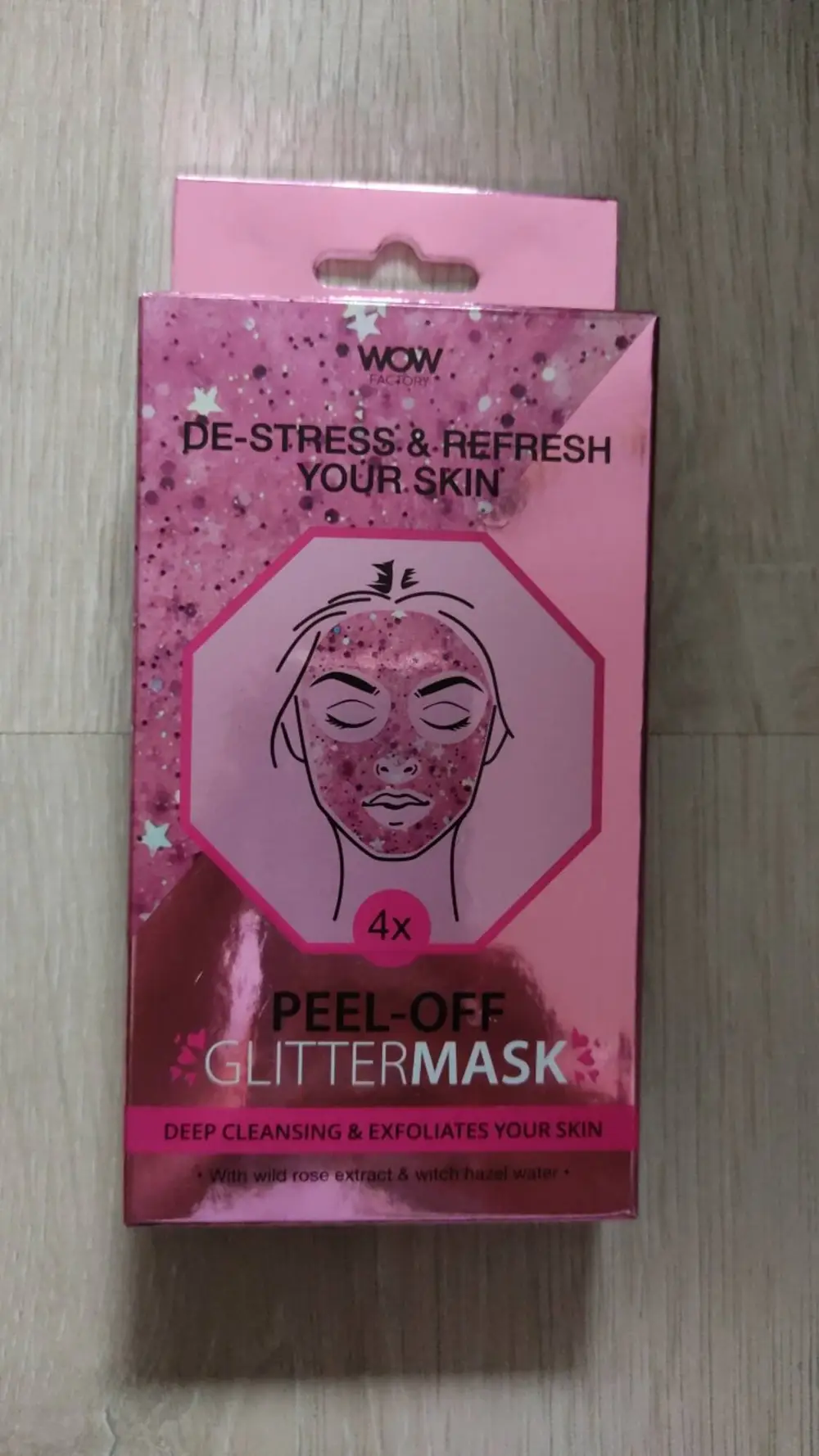 WOW FACTORY - De-stress & refresh your skin - Peel-off glittermask