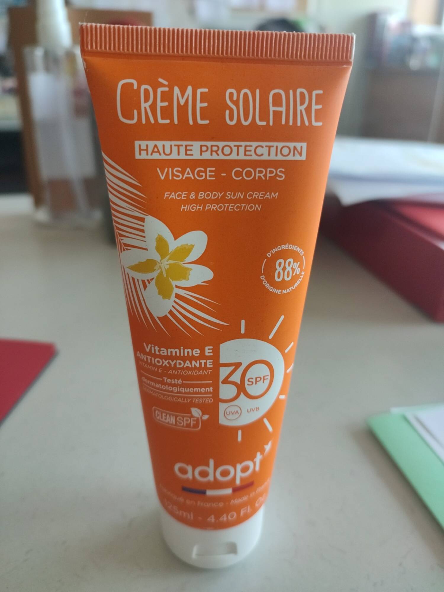 ADOPT' - Crème solaire visage et corps SPF 30