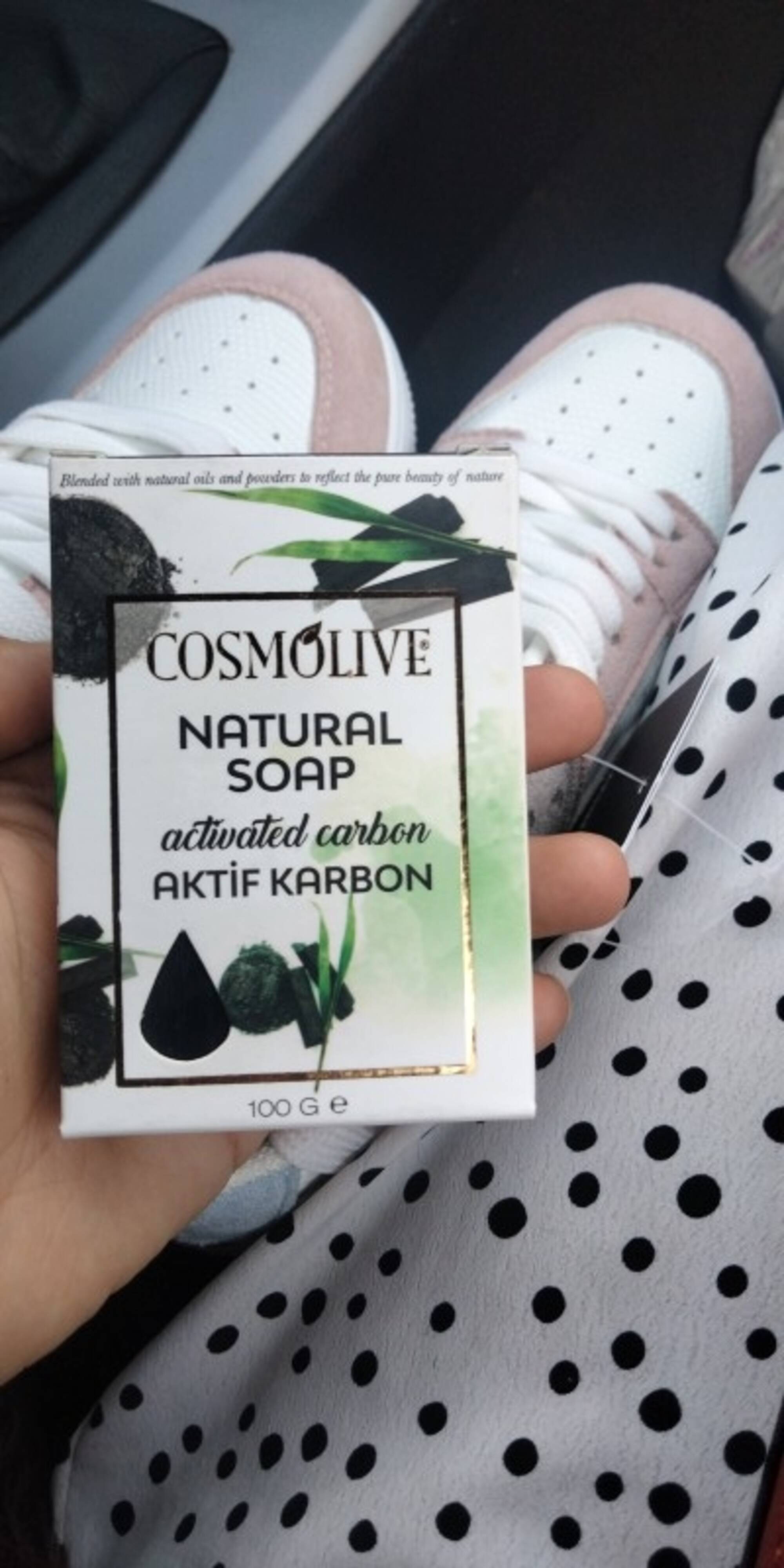 COSMOLIVE - Activated carbon - Natural soap