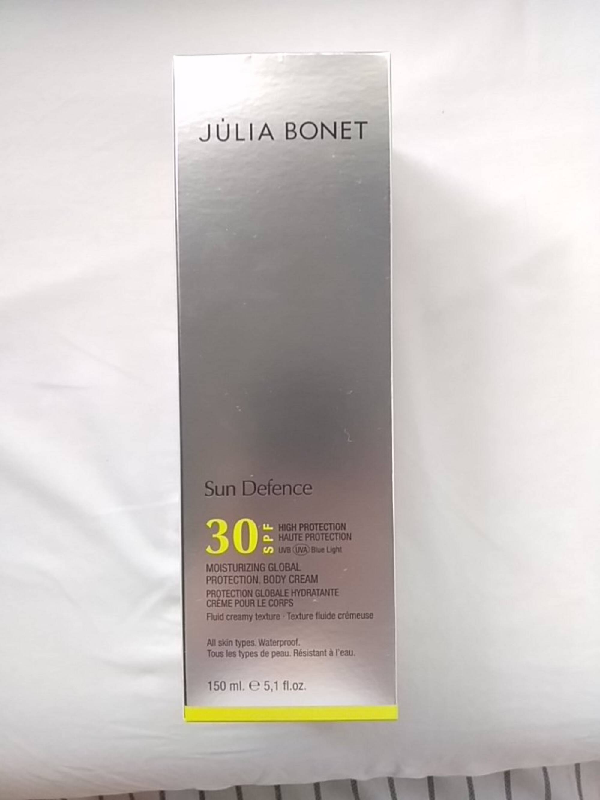 JULIA BONET - Sun defence - Crème solaire pour le corps spf 30