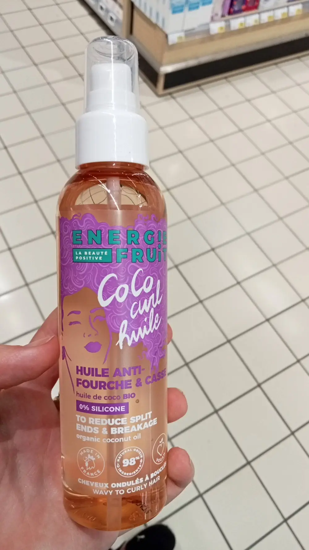 ENERGIE FRUIT - Huile de coco bio anti-fourche et casse