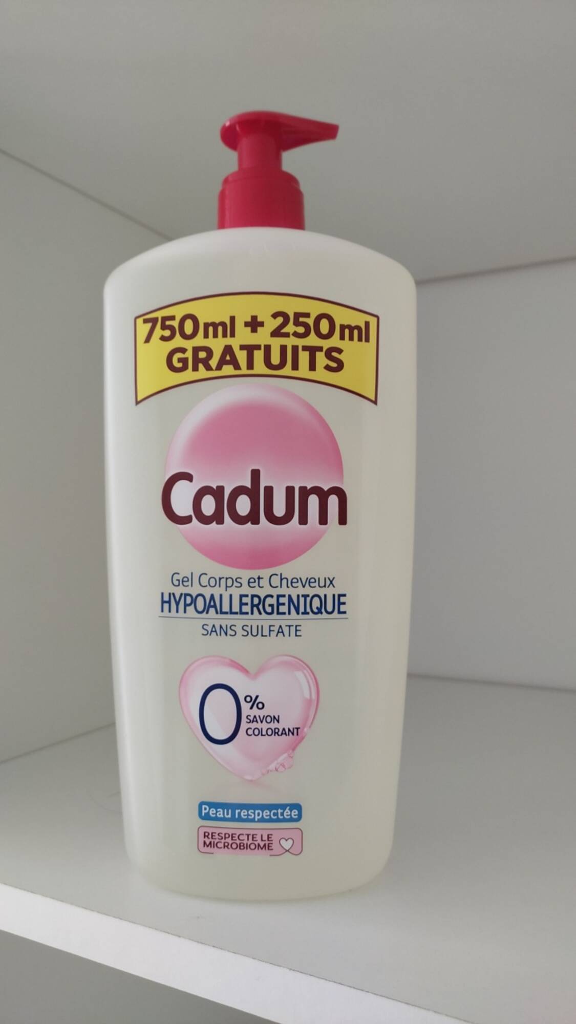 CADUM - Hypoallergenique - Gel corps et Cheveux