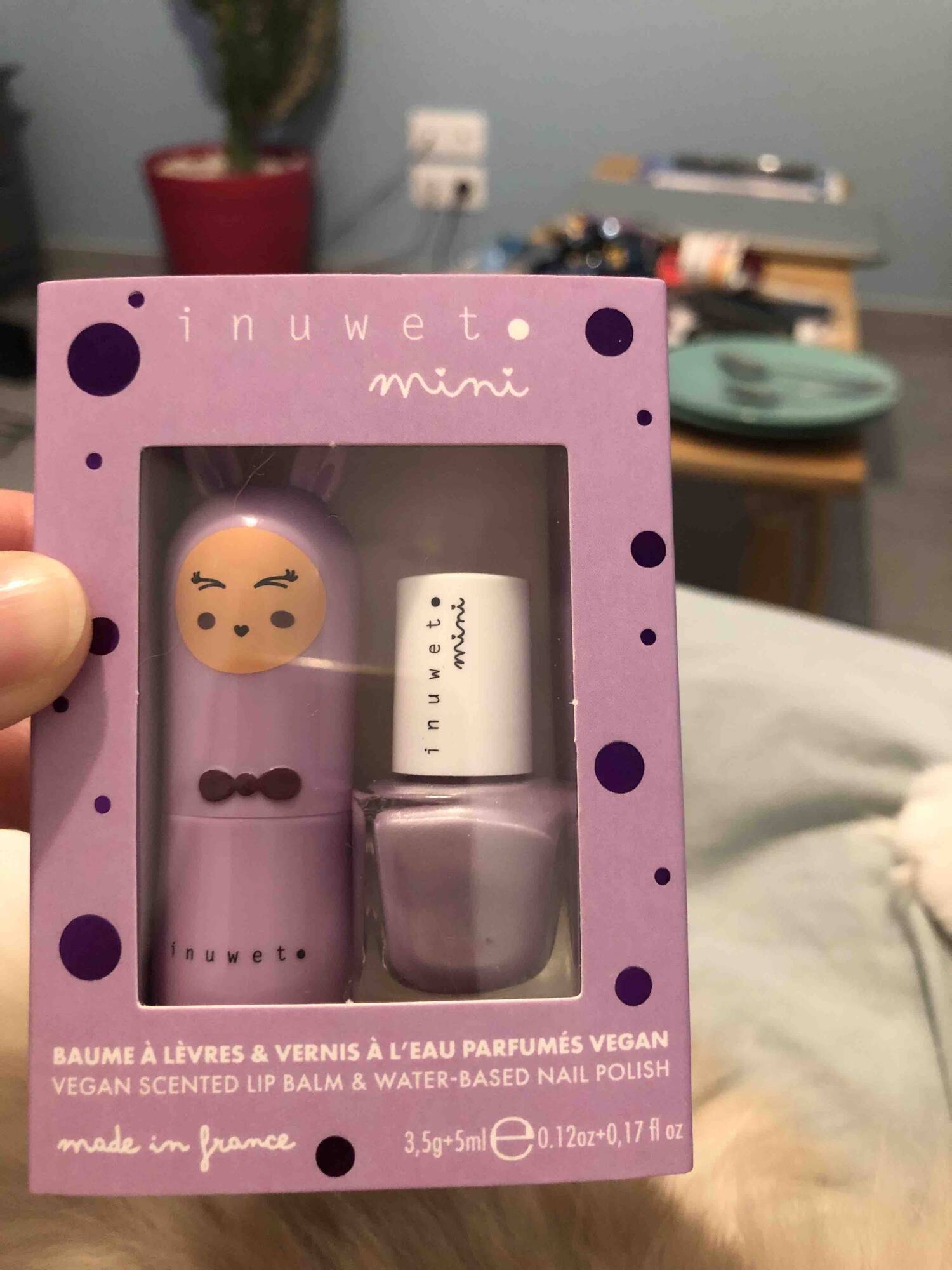 INUWET - Mini - Baume à lèvres & vernis à l'eau parfumés