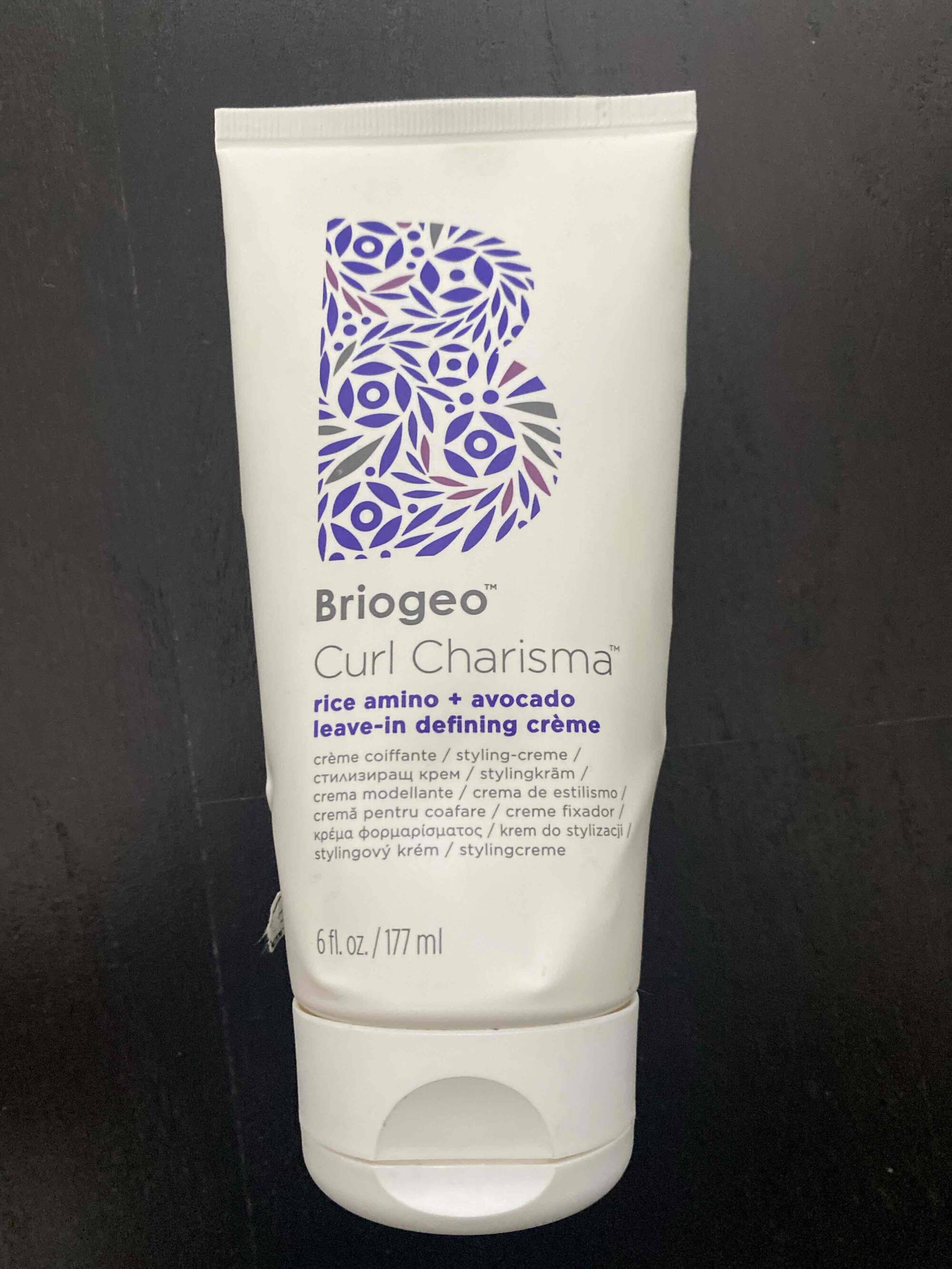 BRIOGEO - Curl charisma - Leave-in defining crème
