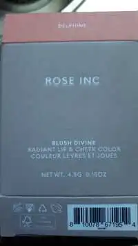 DELPHINE - Rose inc blush divine - Couleur lèvres et joues