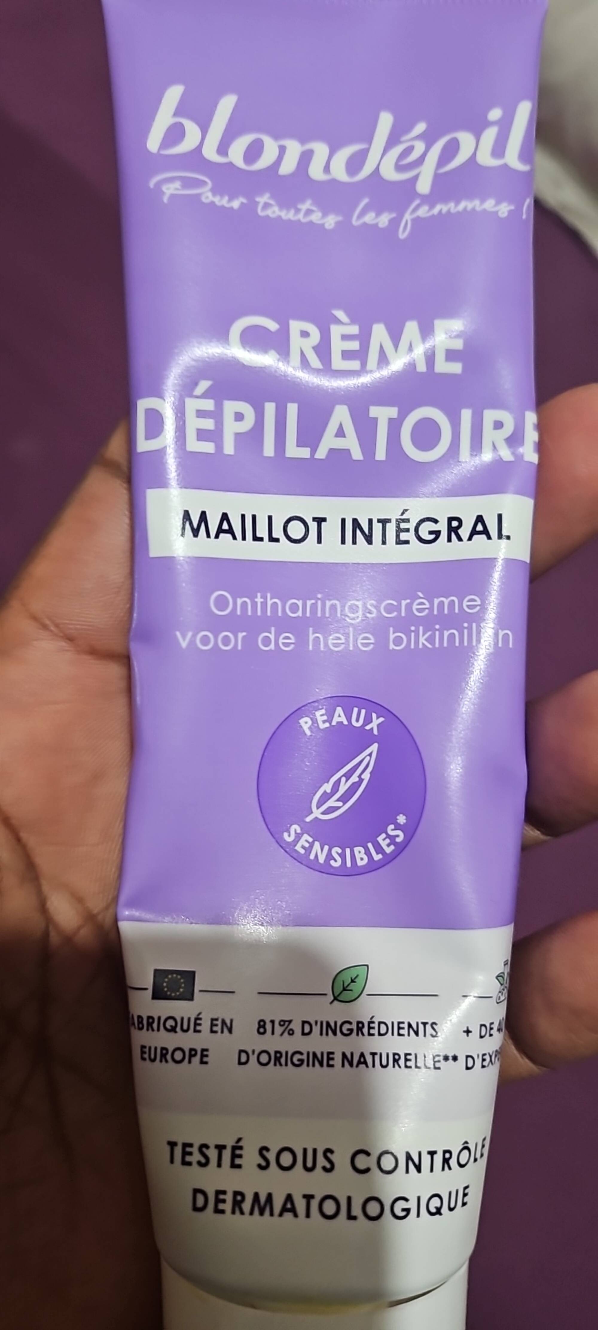 BLONDÉPIL - Crème dépilatoire maillot intégral
