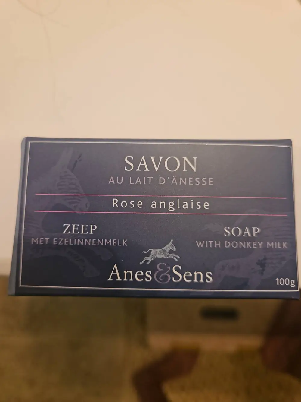 ANES & SENS - Savon au lait d'ânesse rose anglaise