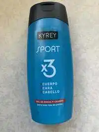 KYREY - Sport X3 - Gel de ducha + champu