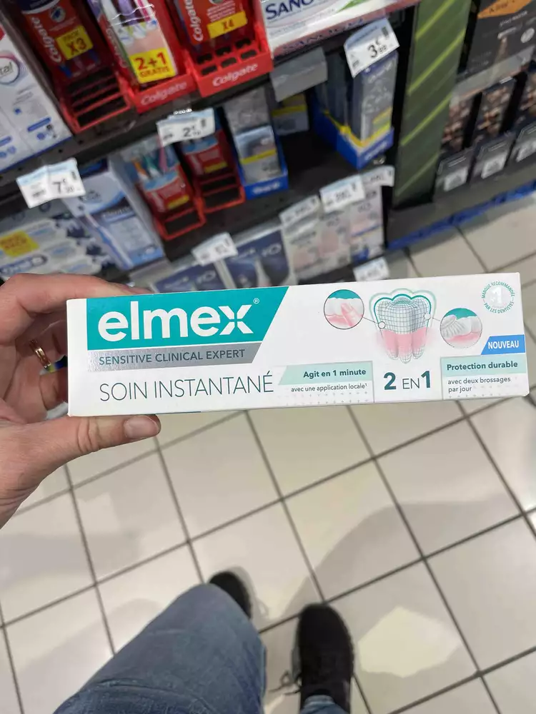 ELMEX - Dentifrice soin instantané 2 en 1