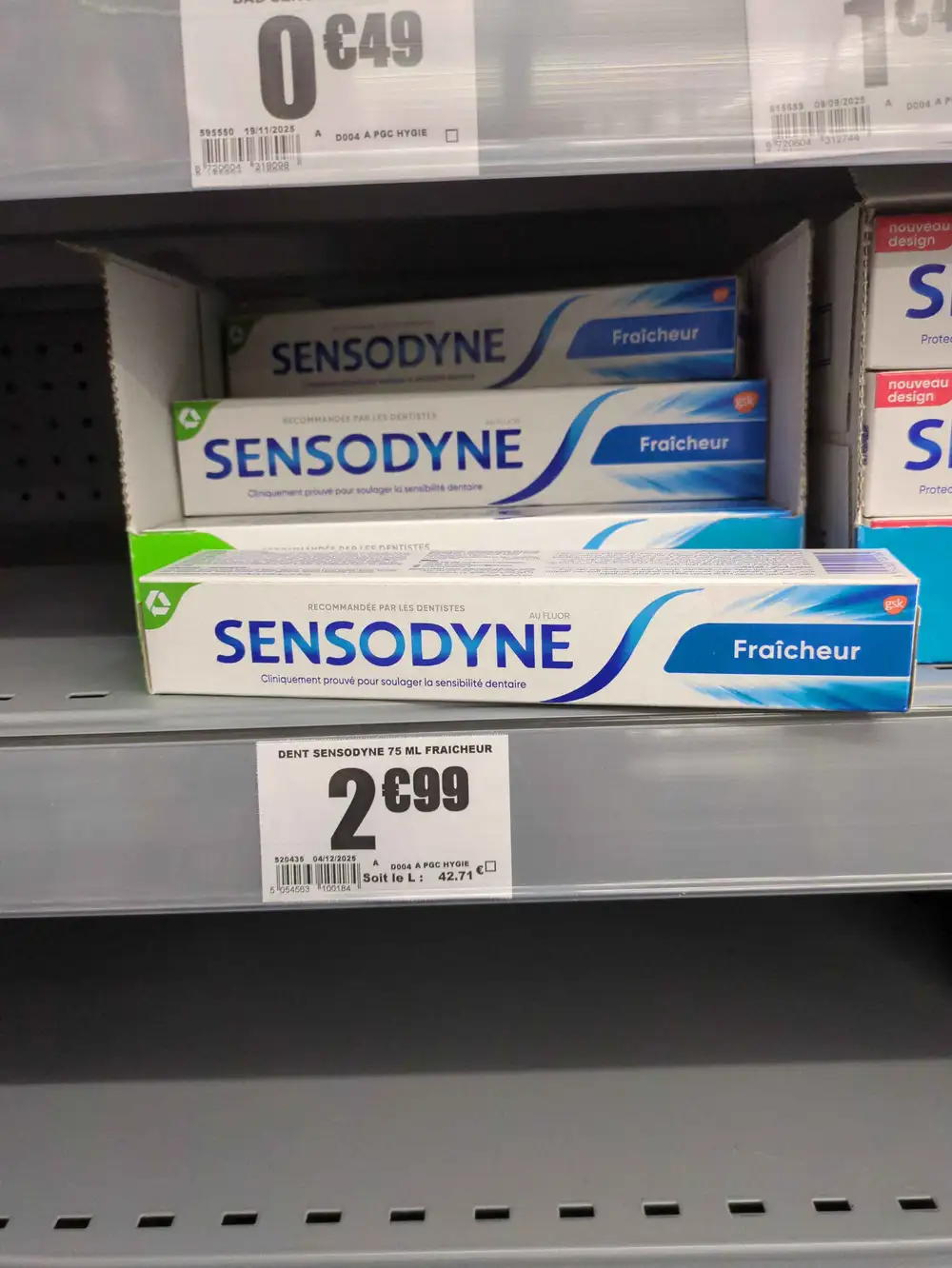 SENSODYNE - Fraîcheur - Dentifrice 