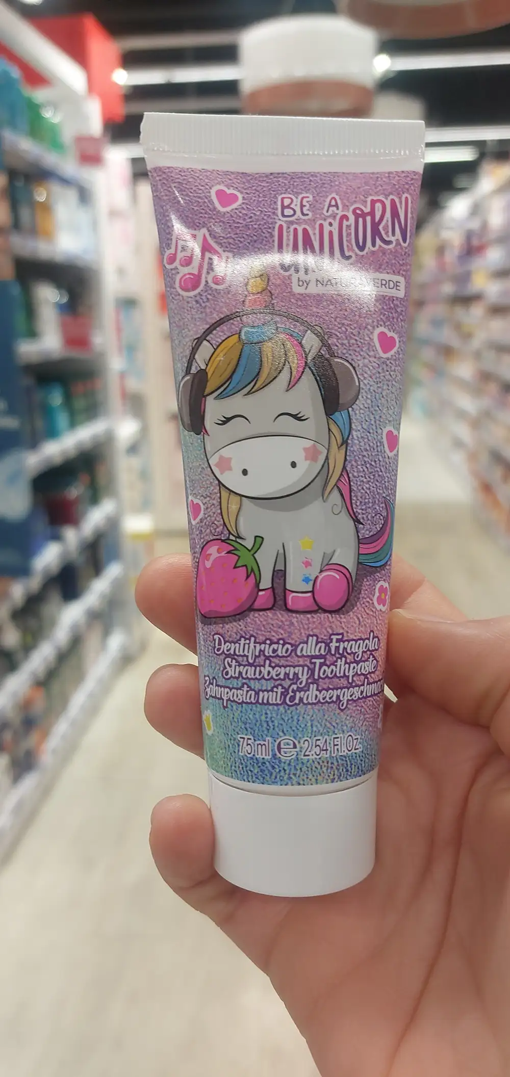 NATURAVERDE - Be a unicorn - Strawberry toothpaste