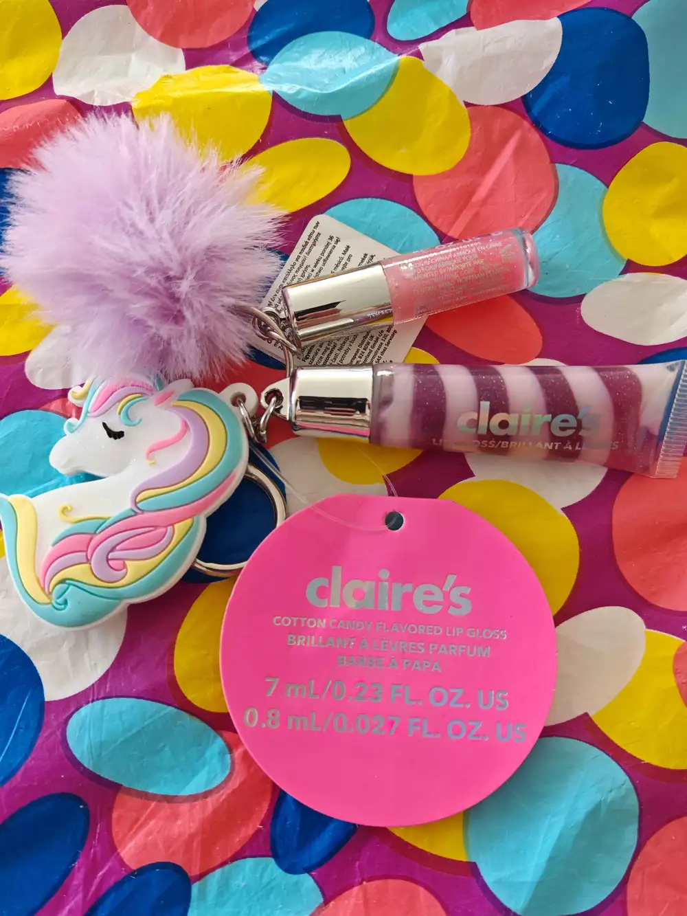 CLAIRE'S - Brillant à lèvres parfum barbe à papa 