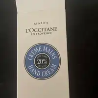 L'OCCITANE EN PROVENCE - Beurre de karité 20% - Crème mains