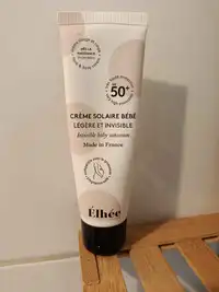 ELHÉE - Crème solaire bébé légère et invisible SPF50+