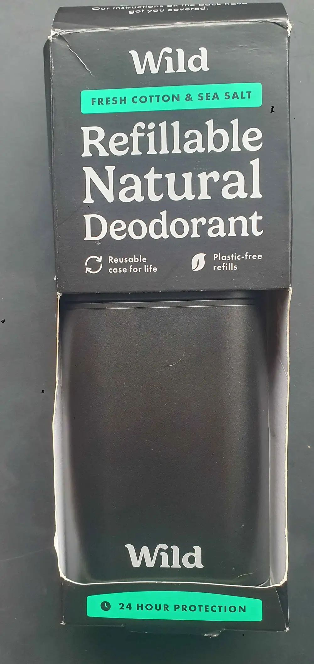 WILD - Fresh coton & sea salt - Refillable natural déodorant