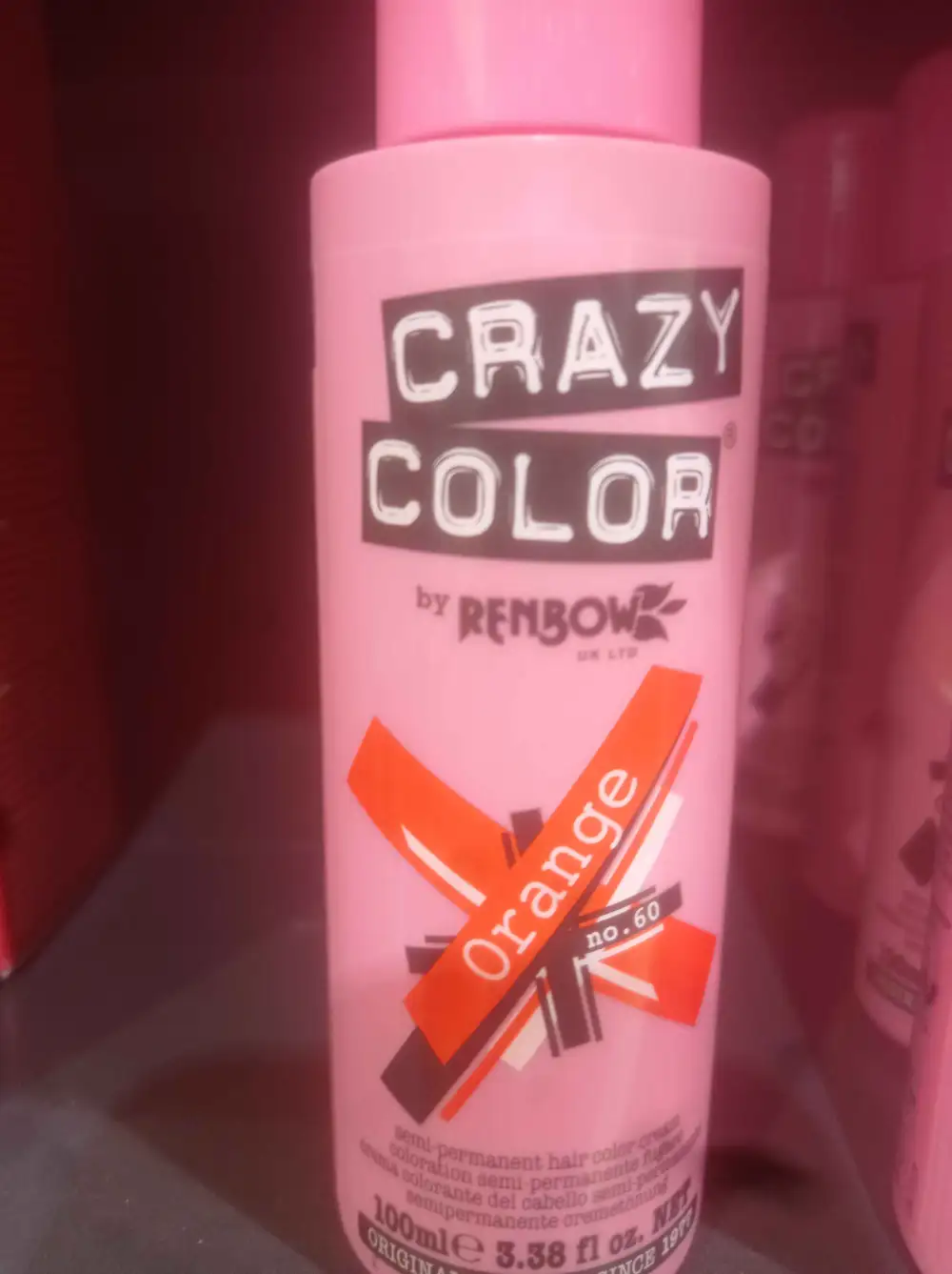 RENBOW - Crazy color - Coloration semi-permanente fugace orange n°60