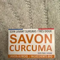 SAVONNERIE GAIIA - Savon curcuma soin lavant surgras