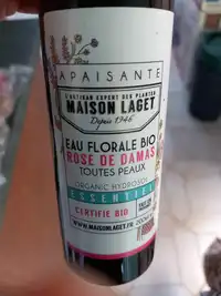 MAISON LAGET - Rose de damas - Eau floral bio