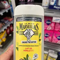 LE PETIT MARSEILLAIS - Lait de vanille bio - Crème de douche extra douce