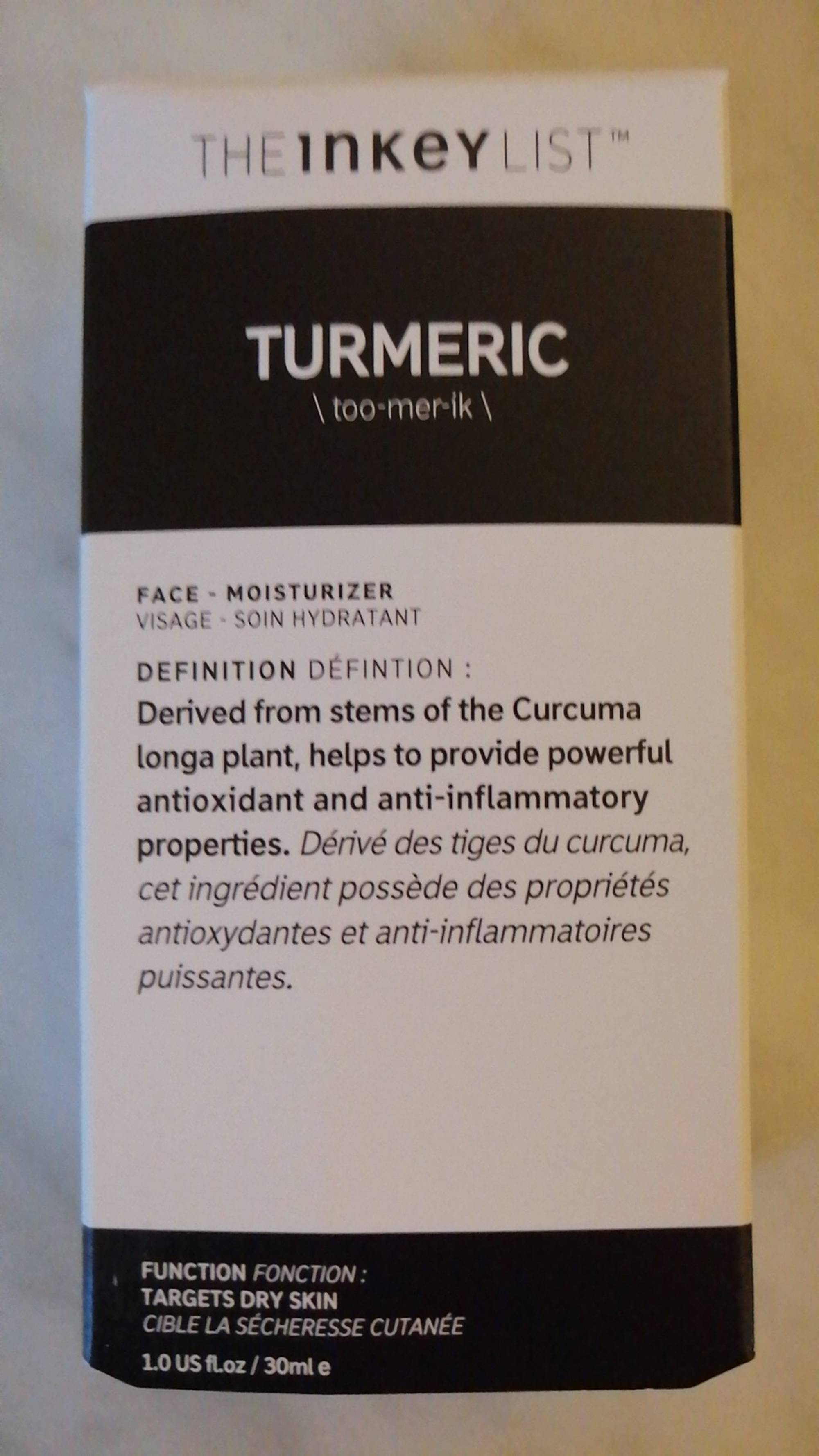 THE INKEY LIST - Turmeric - Soin hydratant visage