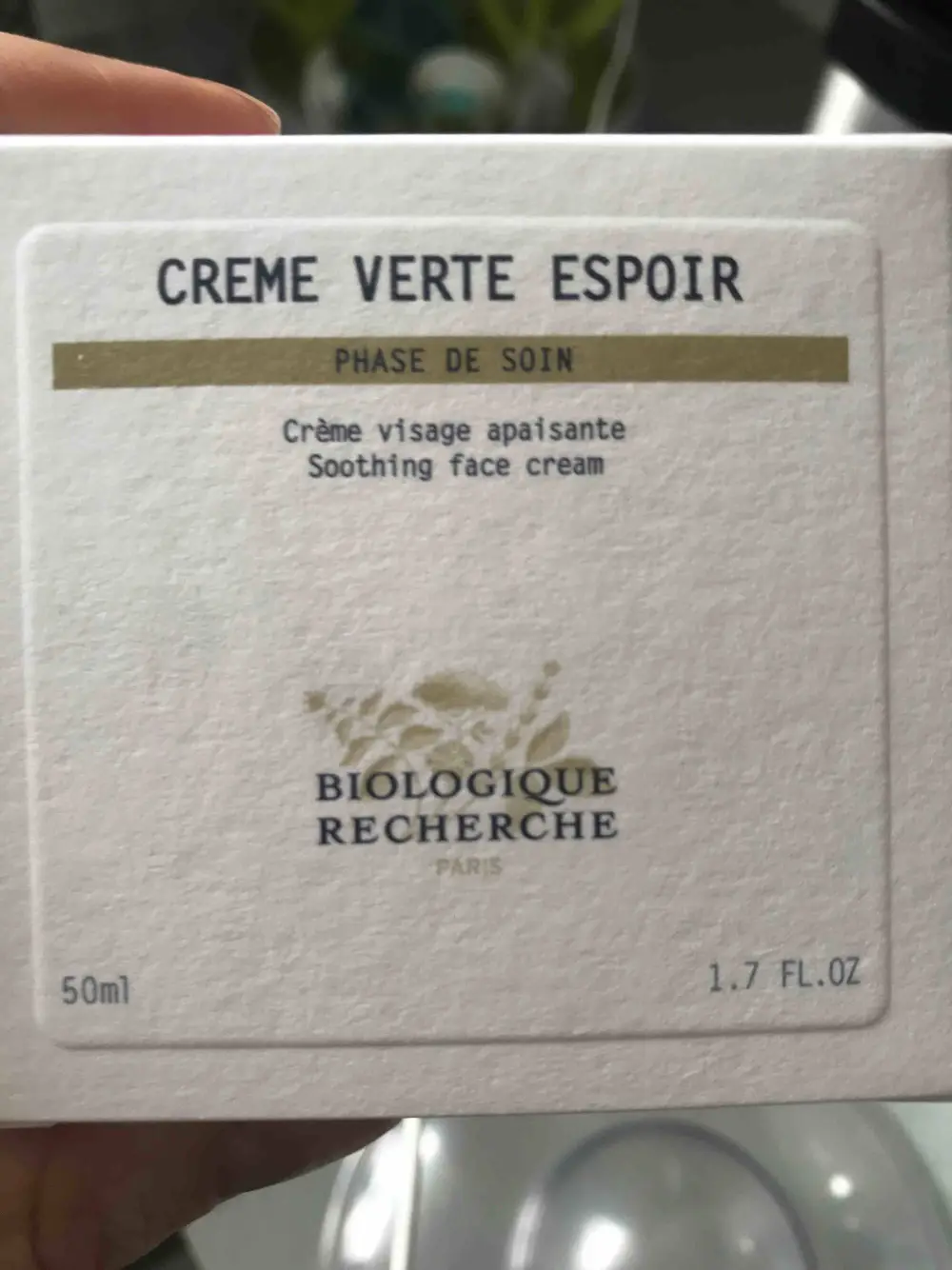 BIOLOGIQUE RECHERCHE - Phase de soin - Crème verte espoir