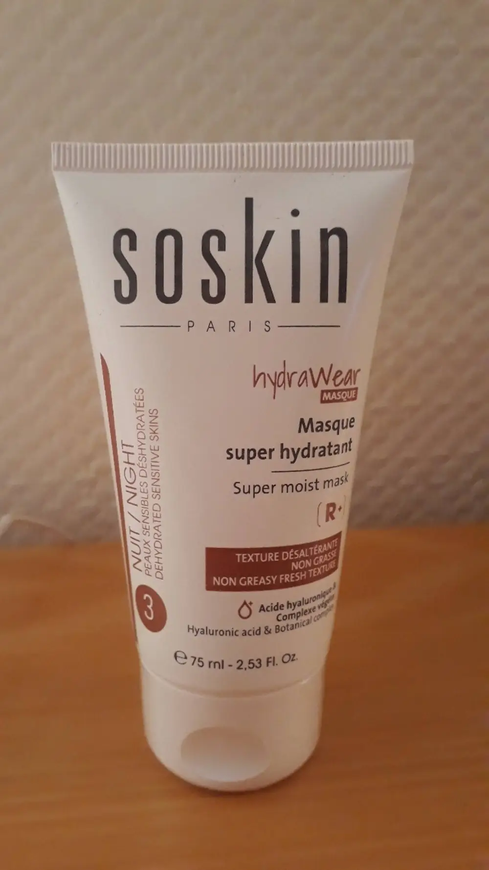 SOSKIN - Hydra wear - Masque super hydratant nuit