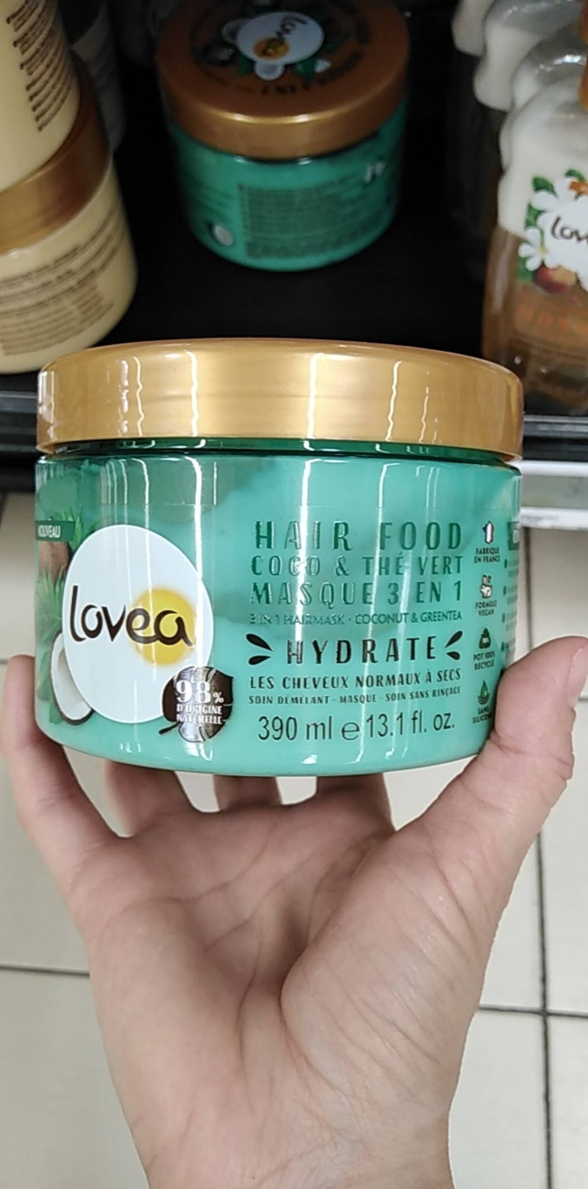 Lovea Hair Food Monoï & Karité - Masque 3 en 1 - INCI Beauty
